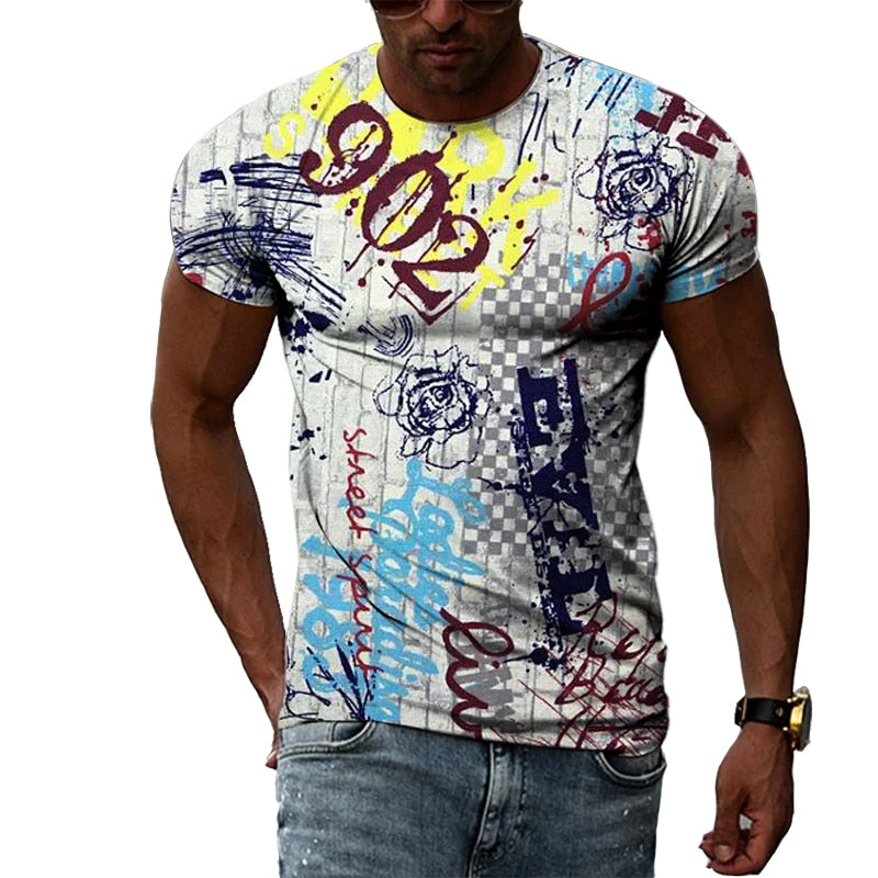 "Image of a Hip Hop Shirt made of durable polyester material, perfect for a stylish and casual look. Available in different prints and sizes for a personalized fit. Pair it with jeans or shorts to elevate your style and stand out from the crowd. Shop now and upgrade your wardrobe with this must-have shirt."