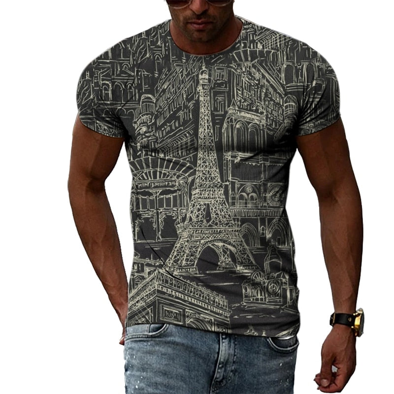 "Image of a Hip Hop Shirt made of durable polyester material, perfect for a stylish and casual look. Available in different prints and sizes for a personalized fit. Pair it with jeans or shorts to elevate your style and stand out from the crowd. Shop now and upgrade your wardrobe with this must-have shirt."