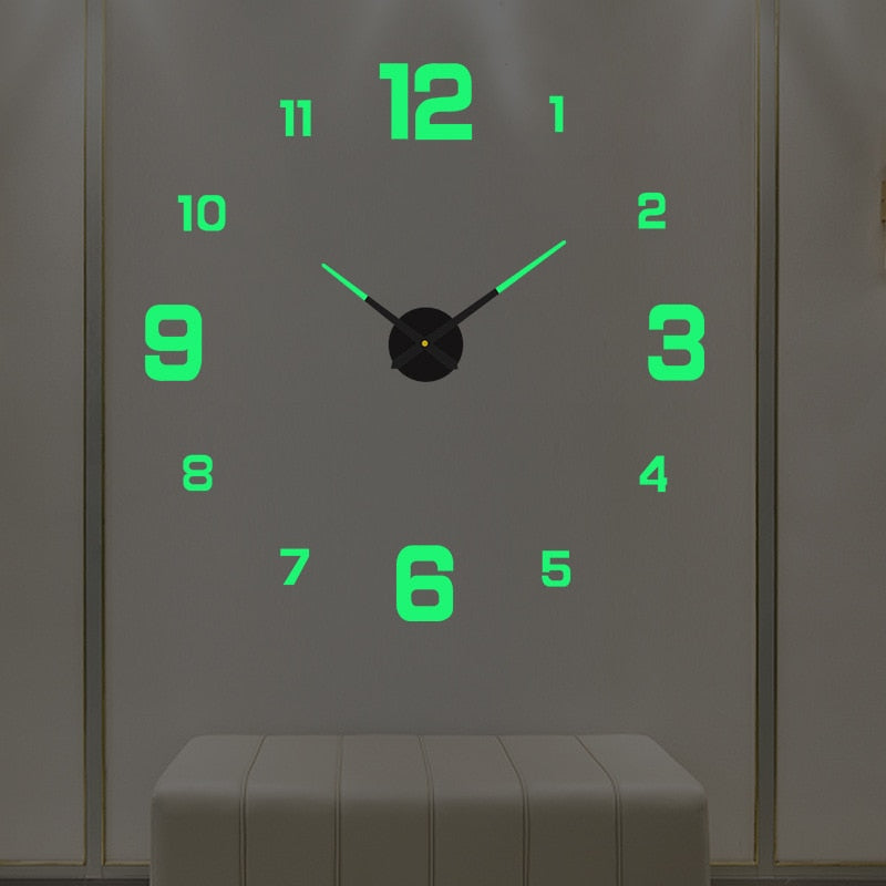 DIY modern silver alloyed wall clock with sleek design, a stylish addition to any room decor.