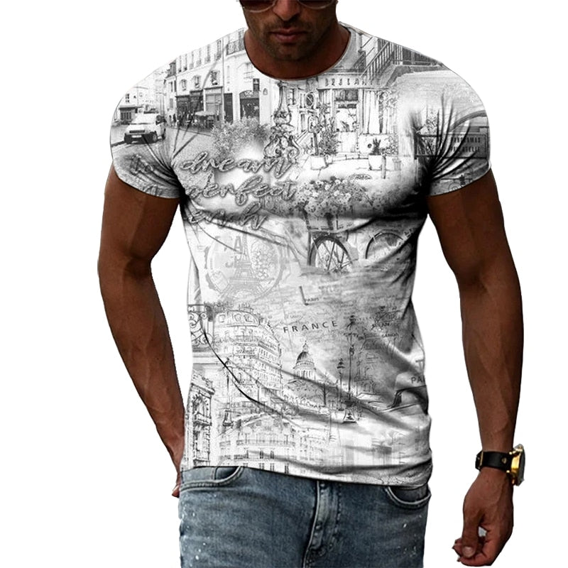 "Image of a Hip Hop Shirt made of durable polyester material, perfect for a stylish and casual look. Available in different prints and sizes for a personalized fit. Pair it with jeans or shorts to elevate your style and stand out from the crowd. Shop now and upgrade your wardrobe with this must-have shirt."