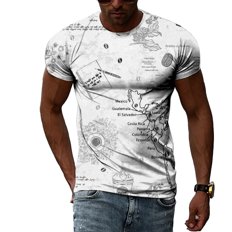 "Image of a Hip Hop Shirt made of durable polyester material, perfect for a stylish and casual look. Available in different prints and sizes for a personalized fit. Pair it with jeans or shorts to elevate your style and stand out from the crowd. Shop now and upgrade your wardrobe with this must-have shirt."