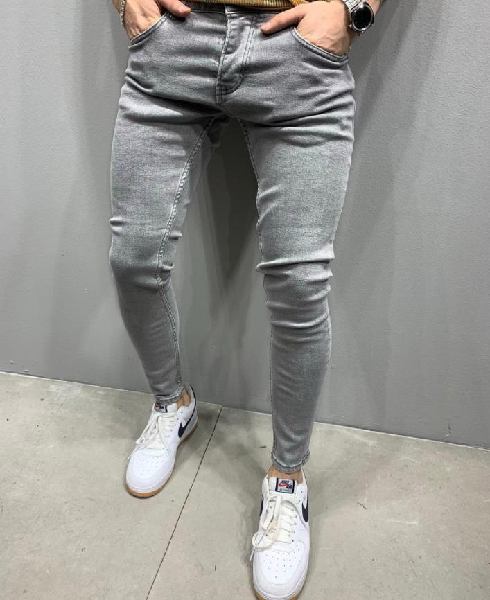 Men's Stretchy Ripped Jeans