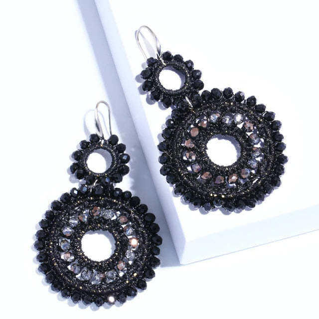 Bohemian-Style Drop Earrings - a fashionable accessory for your summer outfits. Perfect for gifting on birthdays, anniversaries, and special occasions.