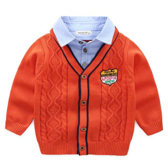 The Children's Place Sweater - Stay warm and stylish with this cotton and nylon blend long sleeve sweater. Perfect for any occasion, it's a must-have for your little boy's wardrobe.