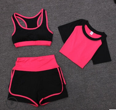 High Waist Sports Short Set: Stylish and comfortable spandex shorts and crop tank set for workouts and casual wear.