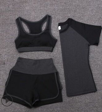 High Waist Sports Short Set: Stylish and comfortable spandex shorts and crop tank set for workouts and casual wear.