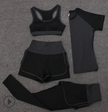 High Waist Sports Short Set: Stylish and comfortable spandex shorts and crop tank set for workouts and casual wear.