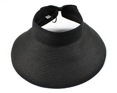 Summer Visor Foldable Cap made of durable paper and straw, perfect for a beach getaway.