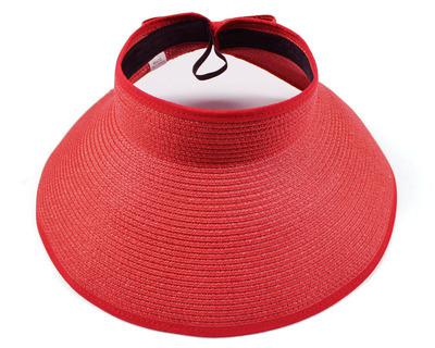 Summer Visor Foldable Cap made of durable paper and straw, perfect for a beach getaway.