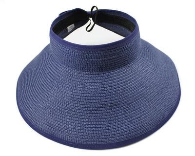 Summer Visor Foldable Cap made of durable paper and straw, perfect for a beach getaway.