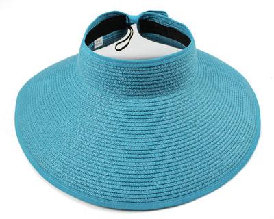 Summer Visor Foldable Cap made of durable paper and straw, perfect for a beach getaway.