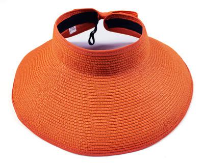 Summer Visor Foldable Cap made of durable paper and straw, perfect for a beach getaway.