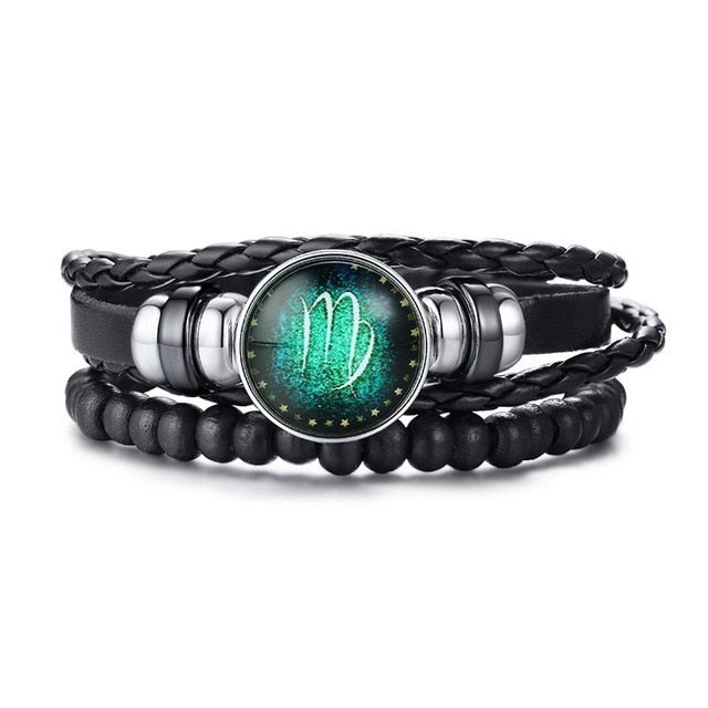 Multi-layer leather rope bracelet - a stylish and durable accessory for men. Ideal gift for dad, brother, or boyfriend.