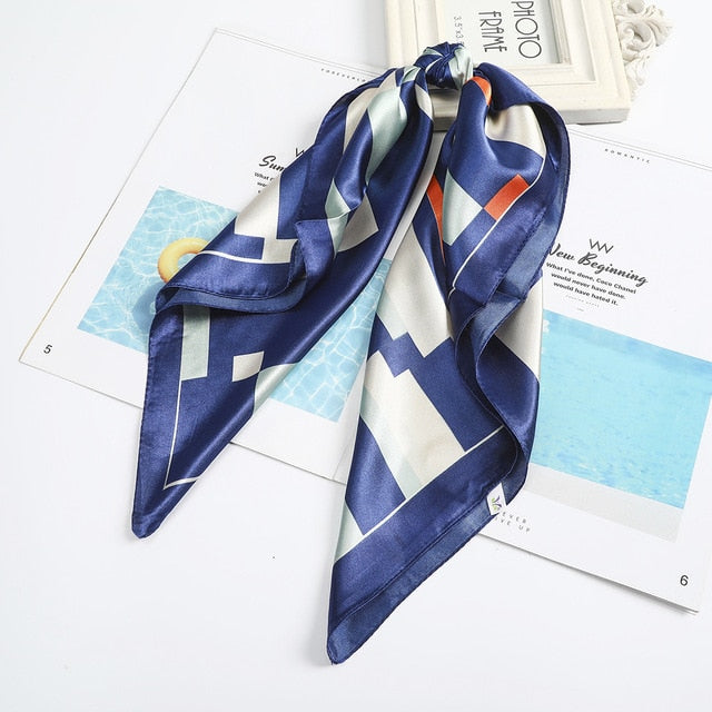 Satin Scarf Handkerchief - a versatile accessory for headband, neck, and bag decoration. Available in various designs and colors to match your style.