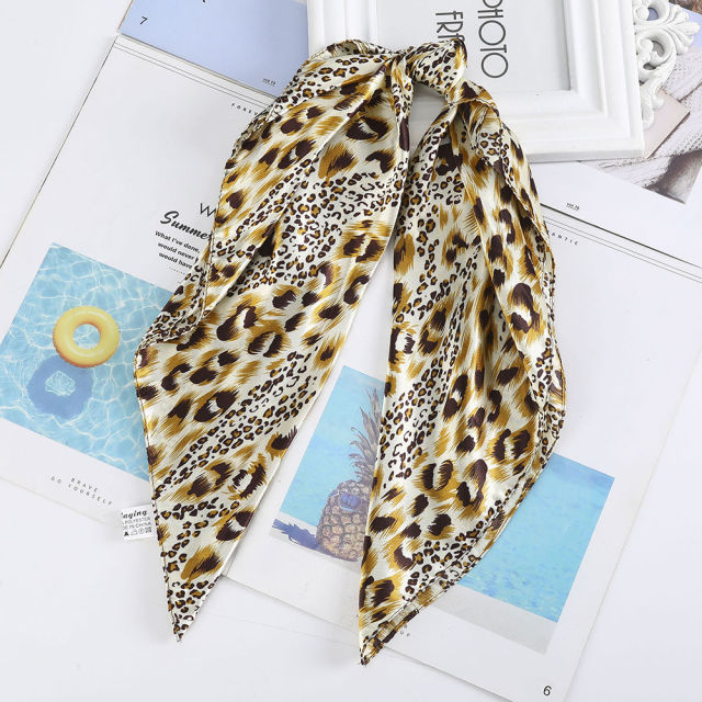 Satin Scarf Handkerchief - a versatile accessory for headband, neck, and bag decoration. Available in various designs and colors to match your style.