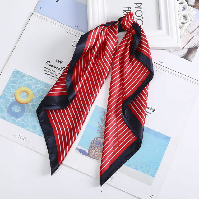 Satin Scarf Handkerchief - a versatile accessory for headband, neck, and bag decoration. Available in various designs and colors to match your style.