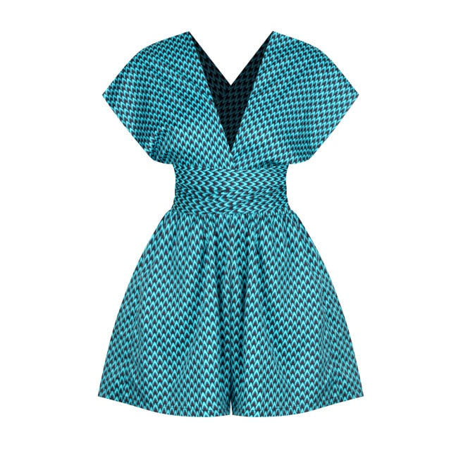 Sexy and stylish summer dress made of comfortable polyester fabric. Versatile design can be styled and worn to your liking. Blue in color and available in various sizes. Order now while supplies last!