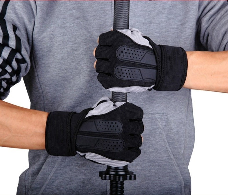 Weight Lifting Gym Gloves - Premium hand protection against calluses, rips, tears, sweat, and blisters. Suitable for weightlifting, cross-training, cardio, cycling, pull-ups, rope climbing, and more. Soft terry padding and breathable elastic fingertip gap for superior comfort and cooling during workouts