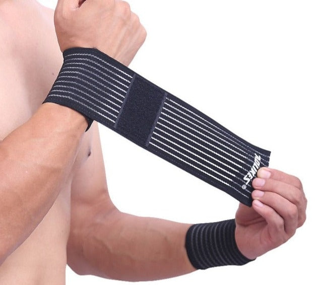 Elastic Compression Wristband: Relief for overused muscles, pain, and inflammation. Ideal for cyclists and wrist support.