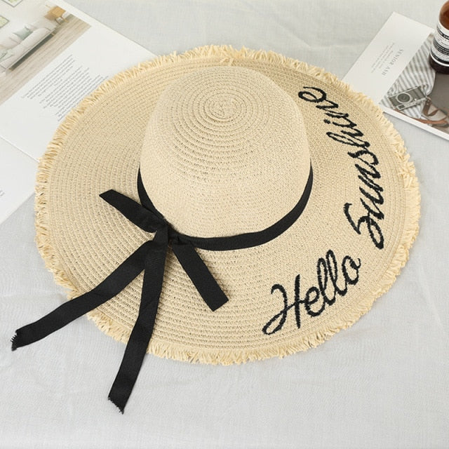 Handmade Weave Hat, sun protection for beach trips, crafted from straw, fits adults of all ages.