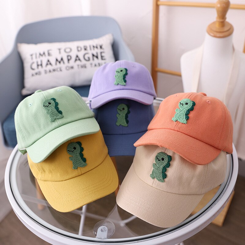 Cartoon Dinosaur Kids Caps