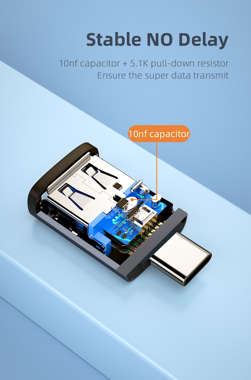 Compact and versatile USB 3.0 to Type C Male OTG Adapter. Compatible with various devices. Features mobile phone adapter, OTG cable, and USB Type C compatibility. Available in black, silver, grey, and tarnish colors. Upgrade your connectivity options!