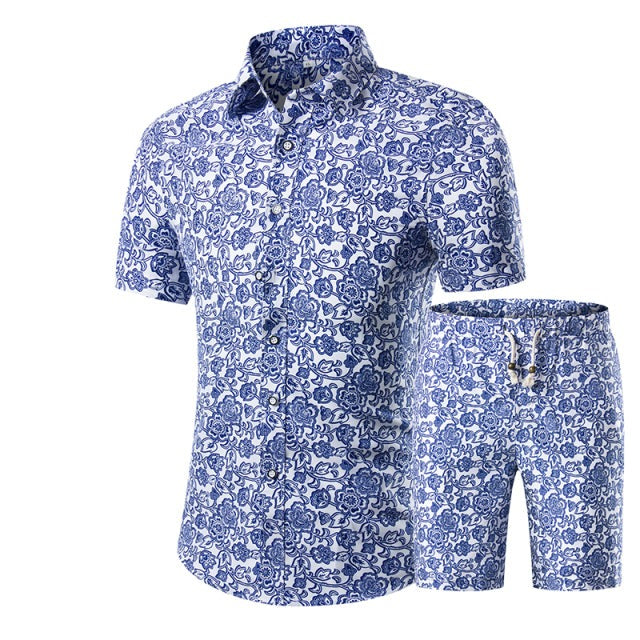 Floral Printed Men's Shirt