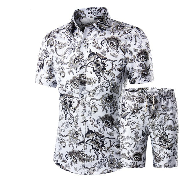 Floral Printed Men's Shirt