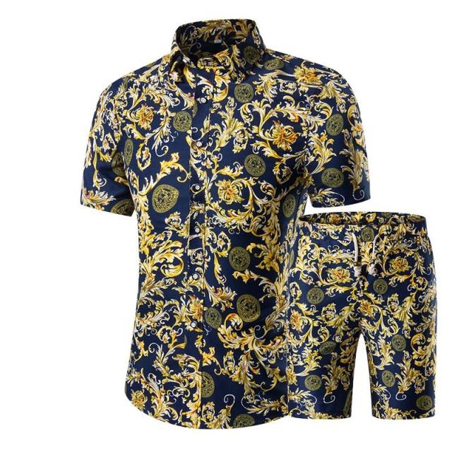 Floral Printed Men's Shirt