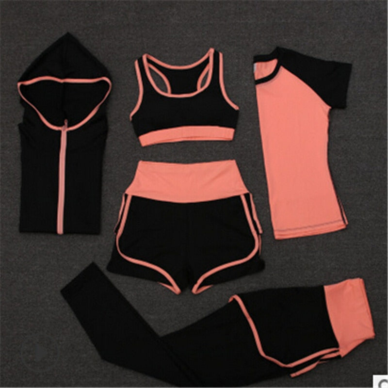 High Waist Sports Short Set: Stylish and comfortable spandex shorts and crop tank set for workouts and casual wear.