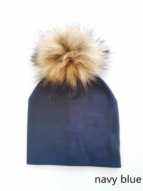 Cotton Pompom Baby Beanie | Faux Fur & Mohair Material | Classic Cabled Stitches | Warm & Cute for Your Little One | Shop Now!