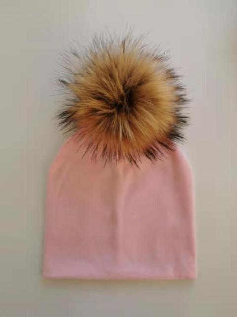 Cotton Pompom Baby Beanie | Faux Fur & Mohair Material | Classic Cabled Stitches | Warm & Cute for Your Little One | Shop Now!