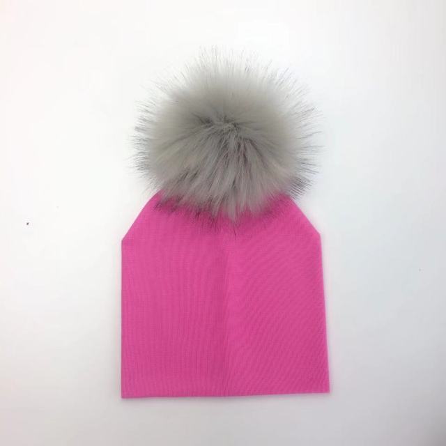 Cotton Pompom Baby Beanie | Faux Fur & Mohair Material | Classic Cabled Stitches | Warm & Cute for Your Little One | Shop Now!