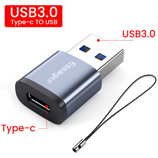 Compact and versatile USB 3.0 to Type C Male OTG Adapter. Compatible with various devices. Features mobile phone adapter, OTG cable, and USB Type C compatibility. Available in black, silver, grey, and tarnish colors. Upgrade your connectivity options!