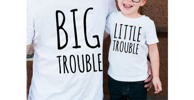 Matching Shirts for Daddy and Baby - Cotton, Fashionable, and Adorable