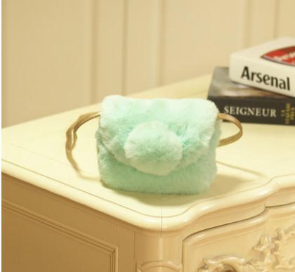 Furry Bag for Kids - Cute and soft bag for girls, perfect for storing small items, Christmas dress accessory.