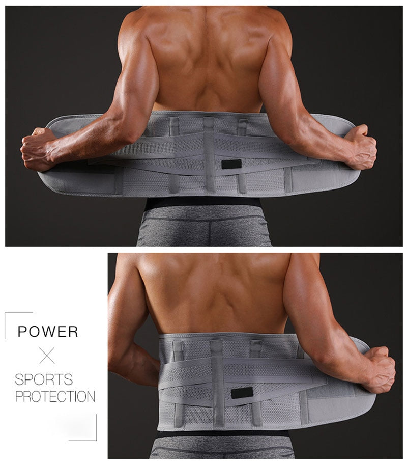 Adjustable Elastic Belt - A supportive back brace for pain prevention and relief. Non-sweating rigid material, wide compression, and reinforced plastic bones ensure optimal back support during exercise and everyday activities.