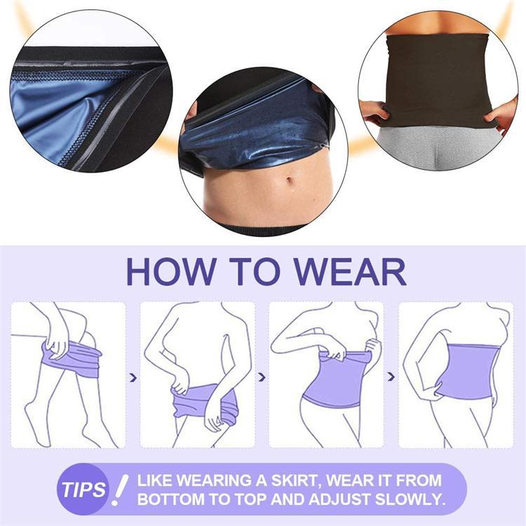 Sauna Waist Trimmer Belt: Innovative waist shaper for inch loss and improved well-being. Versatile, comfortable, and travel-friendly.