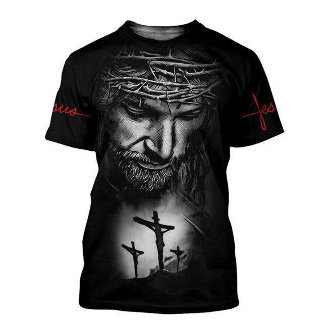 Jesus 3D Printed T-shirt