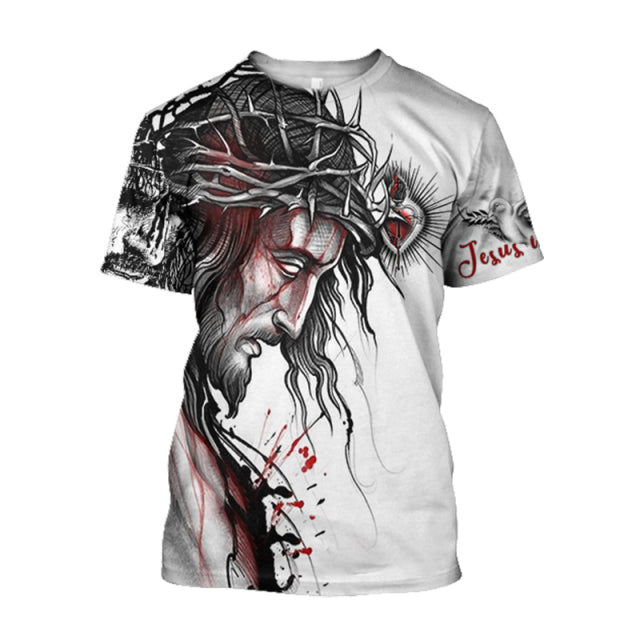 Jesus 3D Printed T-shirt