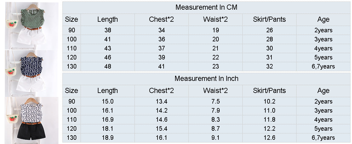 Please choose your baby girl's size correctly.