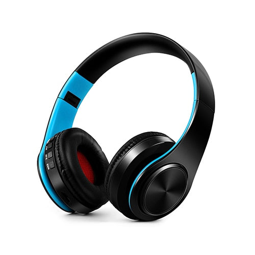 Wireless headphones with Bluetooth V5.0+EDR Technology. Includes FM radio and USB port. Hands-free communication with phone and PC/Macbook. Sleek design for comfort and style. Convenient play/pause, call answering, and volume control.