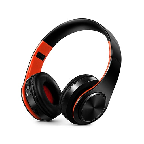 Wireless headphones with Bluetooth V5.0+EDR Technology. Includes FM radio and USB port. Hands-free communication with phone and PC/Macbook. Sleek design for comfort and style. Convenient play/pause, call answering, and volume control.